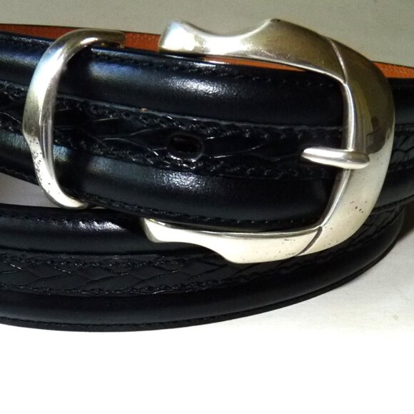 Trafalgar black leather belt 36 - Picture 1 of 5